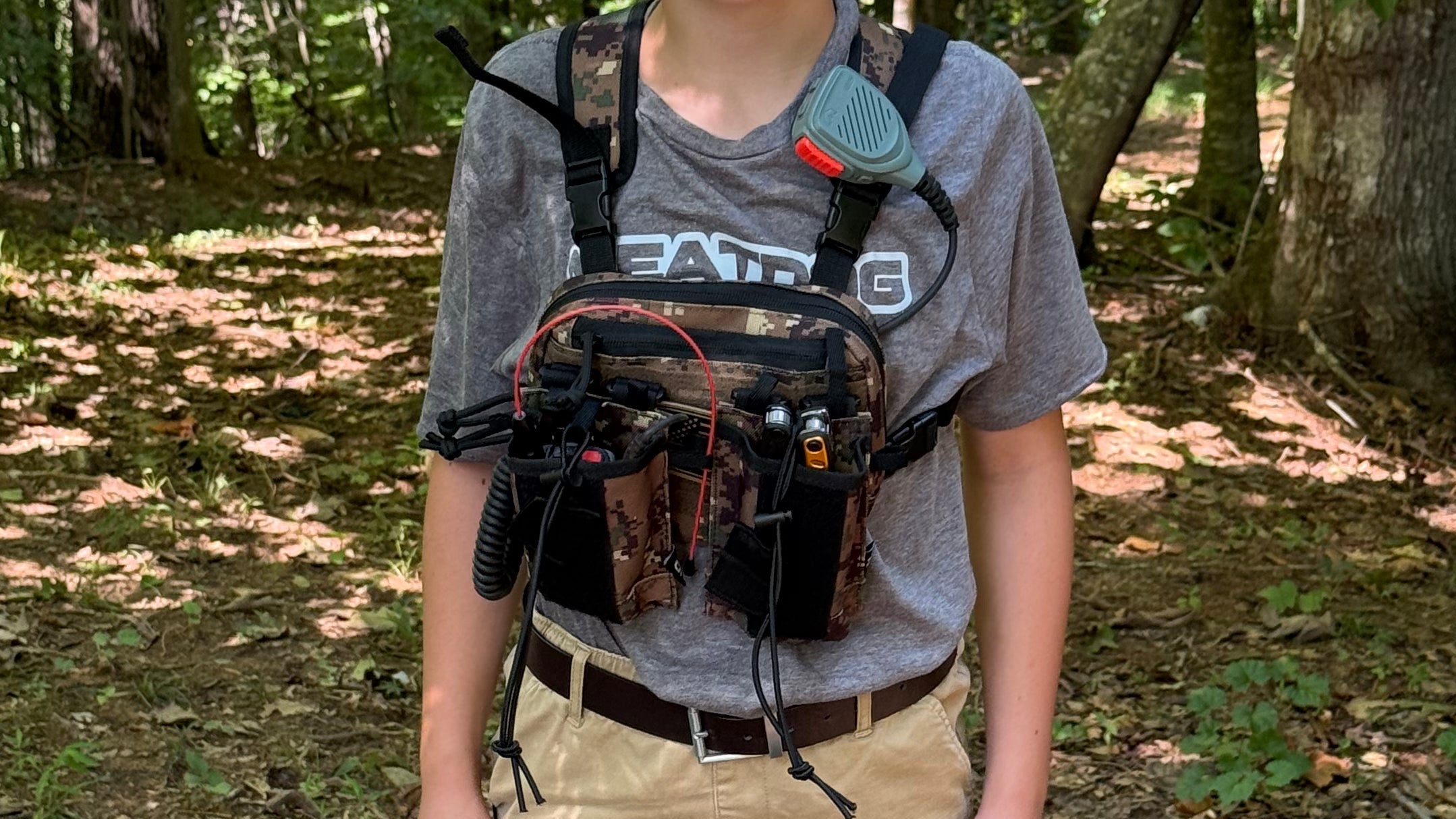 KP Youth Chest Harness - Camo